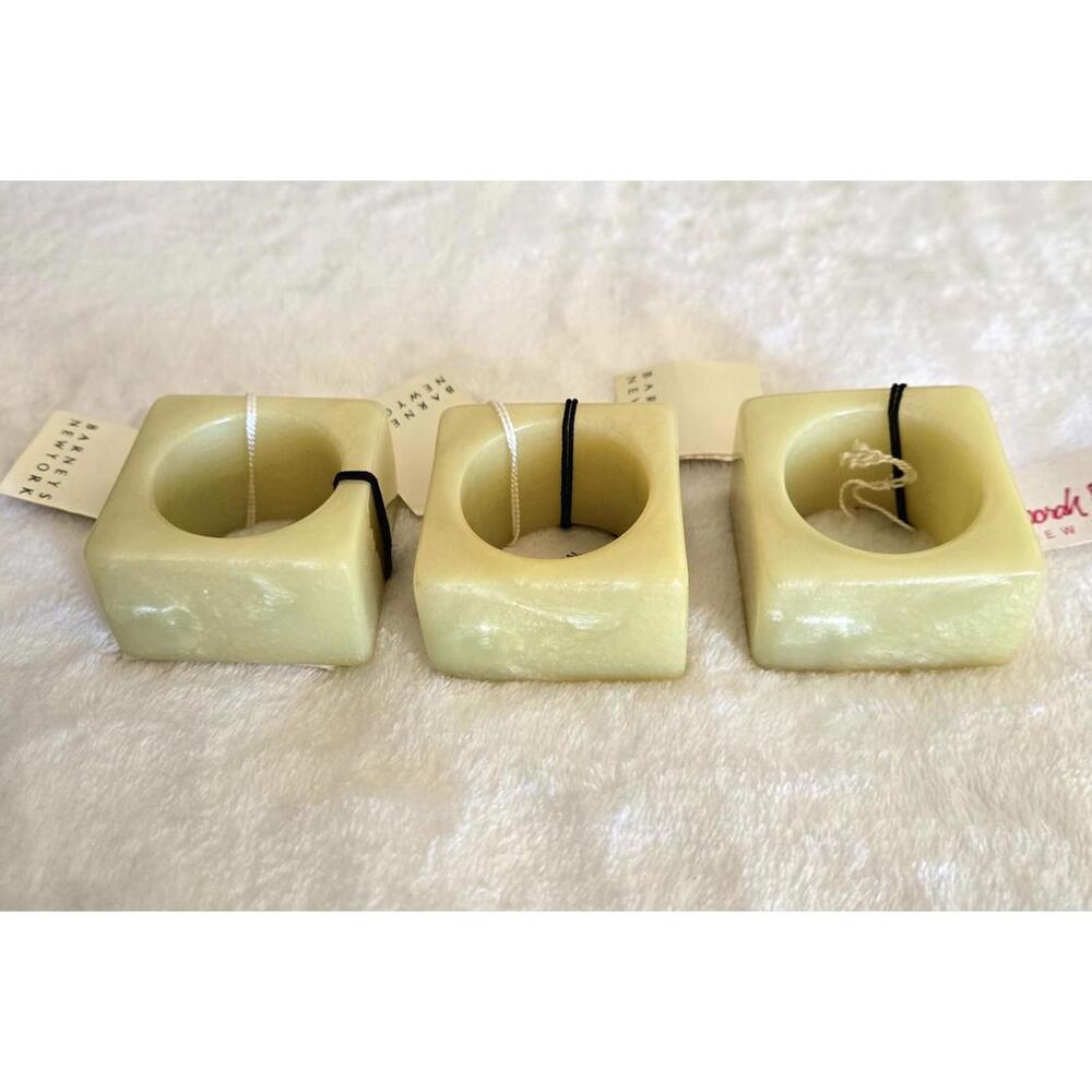 Deborah Rhodes Opal Retro Napkin Ring Set of 3 NEW with Tags